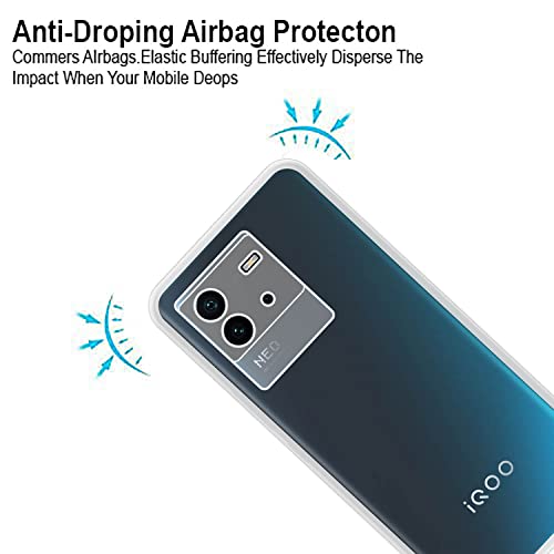 VIDO Transparent Back Case Cover for iQOO Neo 6 5G (Soft & Flexible & Camera Protection Back Case) - Image 2