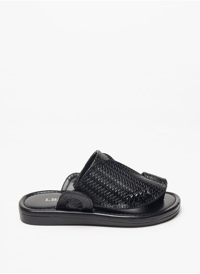 LBL by Shoexpress - Boys Textured Slip-On Arabic Sandals - Image 1