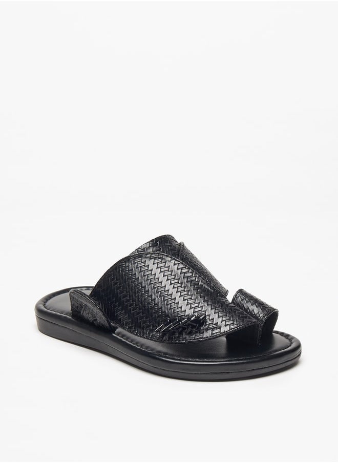 LBL by Shoexpress - Boys Textured Slip-On Arabic Sandals - Image 1