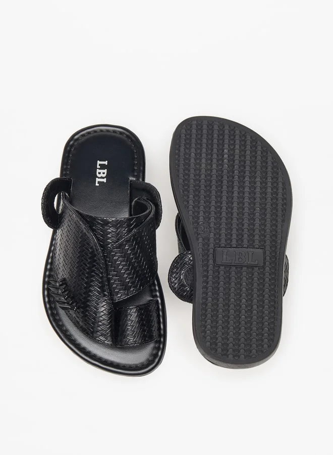 LBL by Shoexpress Boys Textured Slip-On Arabic Sandals