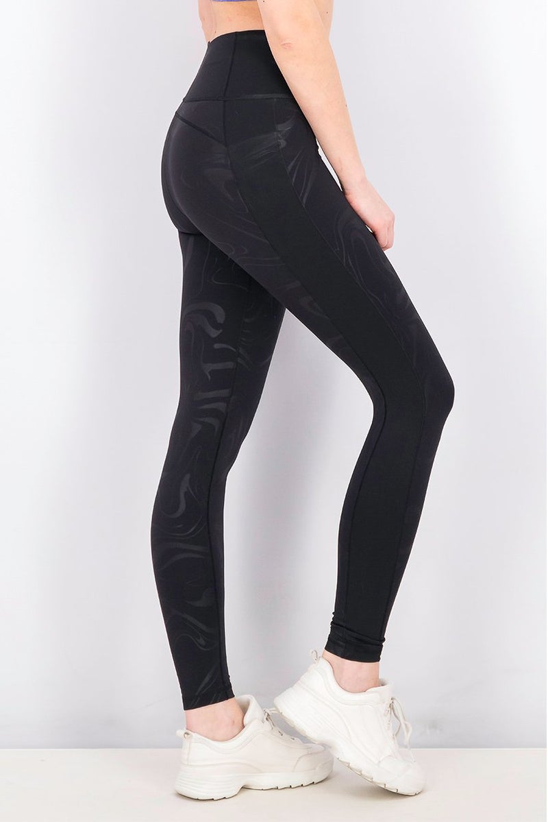 Adidas Women Printed Long Tight, Black - Image 2