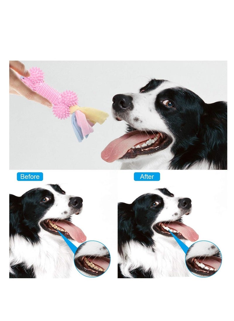 Generic - Puppy Dog Chew Toys Toy Set Teething Training Chewing for Aggressive Chewers Interactive Pink Rope and Ball 8 Weeks Small Puppies Medium Large Dogs 8pcs - Image 1