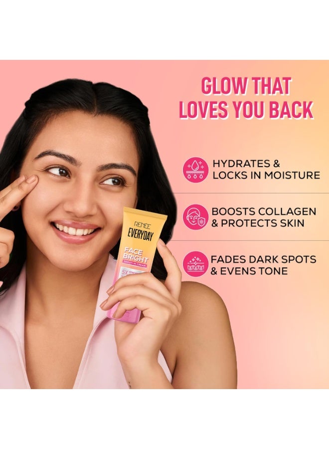 رينيه سيروم ريني اليومي لتفتيح الوجه في كريم | بشرة أكثر إشراقًا وترطيبًا | يقلل من البقع الداكنة ويوحد لون البشرة | مع النياسيناميد وحمض الهيالورونيك والغلوتاثيون | ٥٠ مل - Image 5