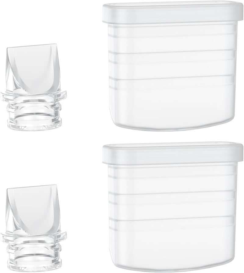 Paruu P10 Duckbill Valves  Silicone Diaphragm P10 Original Breast Pump Parts Wearable Breast Pump Replacement Accessories 2 Pack Set - Image 1