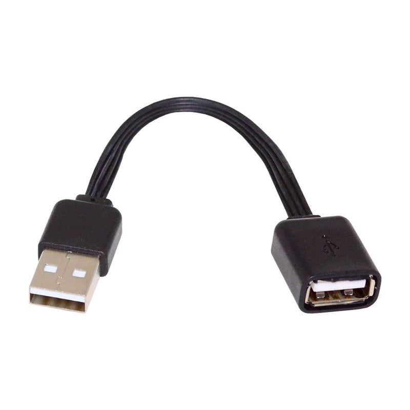 CY 13cm USB 2.0 Type-A Male to Type-A Male Female Data Flat Slim FPC Cable for FPV Disk Phone - Image 2