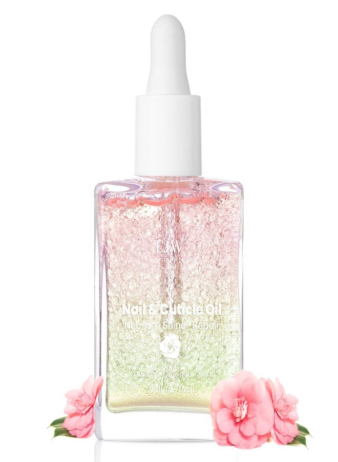 EJW Luxurious Camellia Nail & Cuticle Oil - Infused with Real Flower Extracts, Deeply Hydrating & Strengthening, Nourishing Elegance, Vegan & Paraben-Free - 0.5 fl. oz - Image 1
