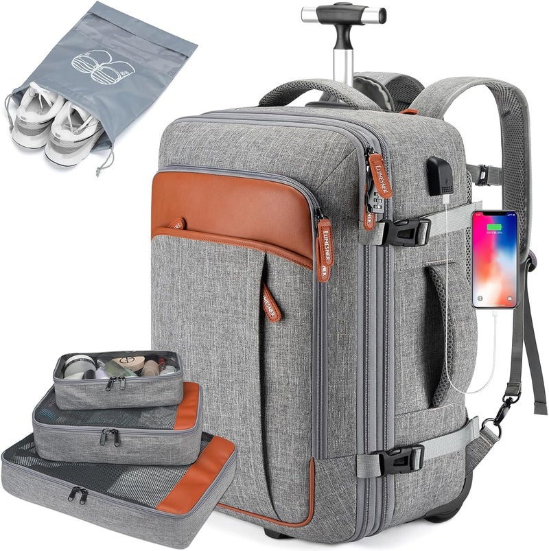 Lumesner Unisex Lumesner Travel Bussiness Laptop Backpack Carry on backpack,Travel backpack - Image 1