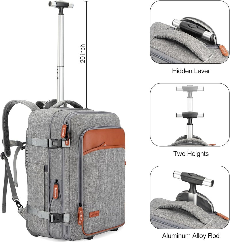 Lumesner Unisex Lumesner Travel Bussiness Laptop Backpack Carry on backpack,Travel backpack - Image 4