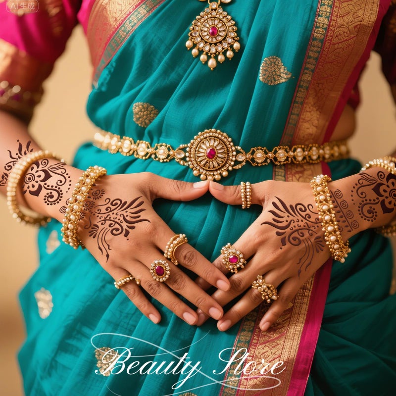 PADOUN Large Henna Tattoo Stencil Kit - 10 Sheets, Reusable Adhesive Templates for Women and Girls, Indian Arabian Tattoo Stickers for Hand and Body Paint - Body Art Stencil Temporary Tattoos - Image 2