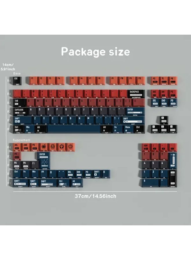 Universe Spanish Gradient PBT Keycaps Cherry Profile ISO Layout 61 87 100 Keys Magnetic Design Durable Polyethylene Terephthalate for Gaming Mechanical Keyboards - Image 4