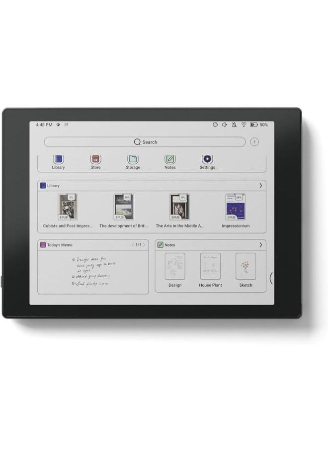 BOOX - Boox Tab Mini C 7.8 Kaleido 3 Screen e-Paper E Ink Tablet Pc with Case Cover, Android 11, 4GB + 64GB, Cosmic Black - Image 1