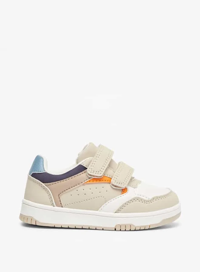 JUNIORS Boys Colourblock Shoes with Hook and Loop Closure