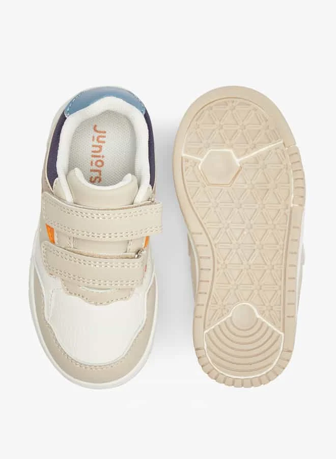 JUNIORS Boys Colourblock Shoes with Hook and Loop Closure