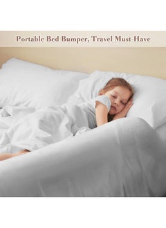 Rewondah Rewondah [2-Pack] Travel Bed Rails for Toddlers | Inflatable Bed Rails, Blow up Bed Rails for Kids | Toddler Bed Guard Rail for Full, Queen, King Size Beds | Portable Bed Rail for Home, Hotel Travel  - Image 3