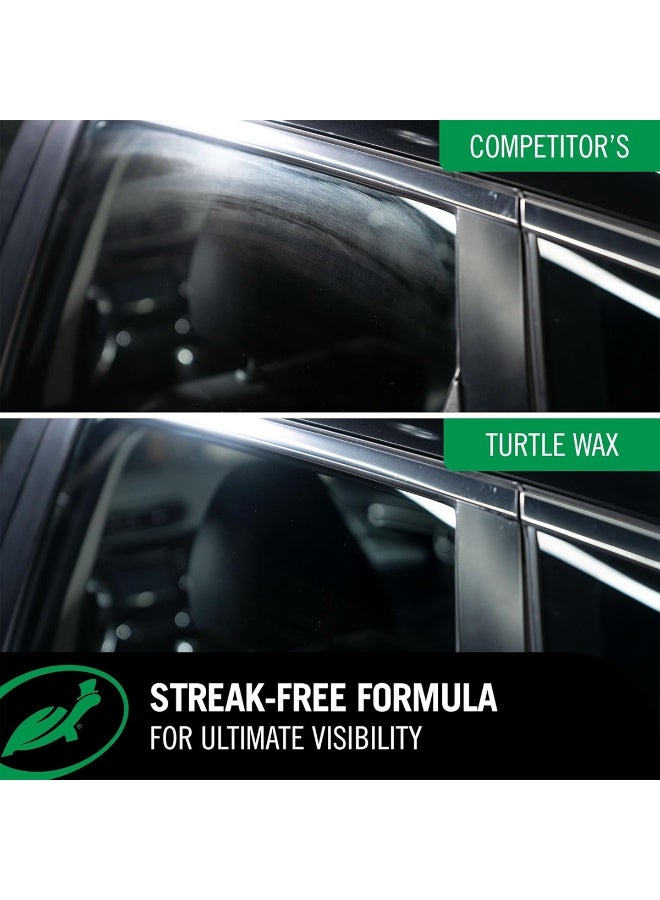 تيرتل واكس بخاخ منظف زجاج السيارات Turtlewax Clear Vue، منظف زجاج أمامي، سائل تنظيف زجاج السيارات سريع الجفاف، منظف زجاج سريع الجفاف لنوافذ السيارة وشاشات المرايا، محلول عناية بزجاج السيارات من الداخل والخارج، زجاجة بخاخ - Image 3