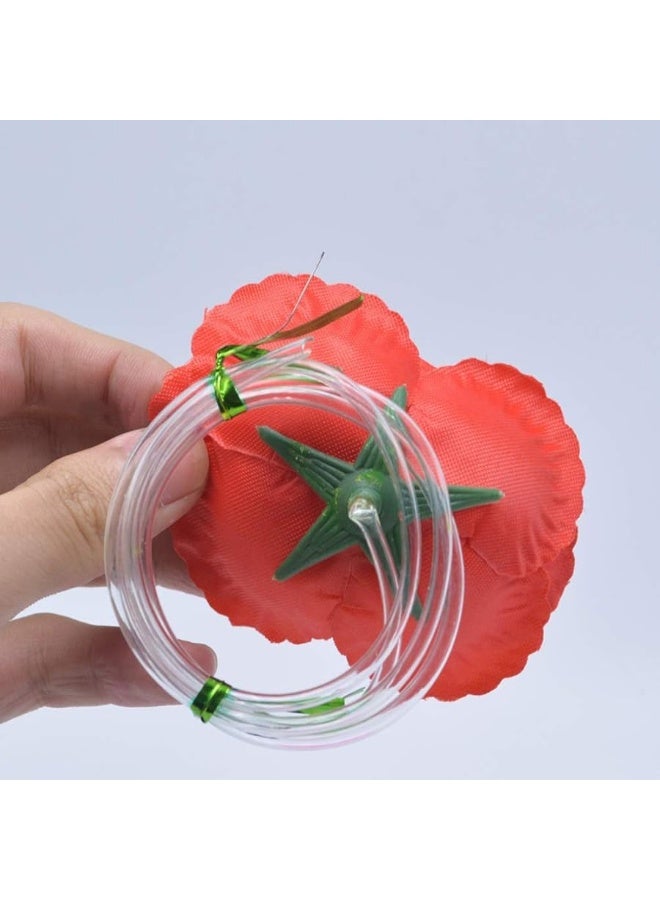 PRETYZOOM PRETYZOOM Water Squirt Rose Flower Corsage Pin Short Stemmed Clown Joke Tricky Toys  - Image 4