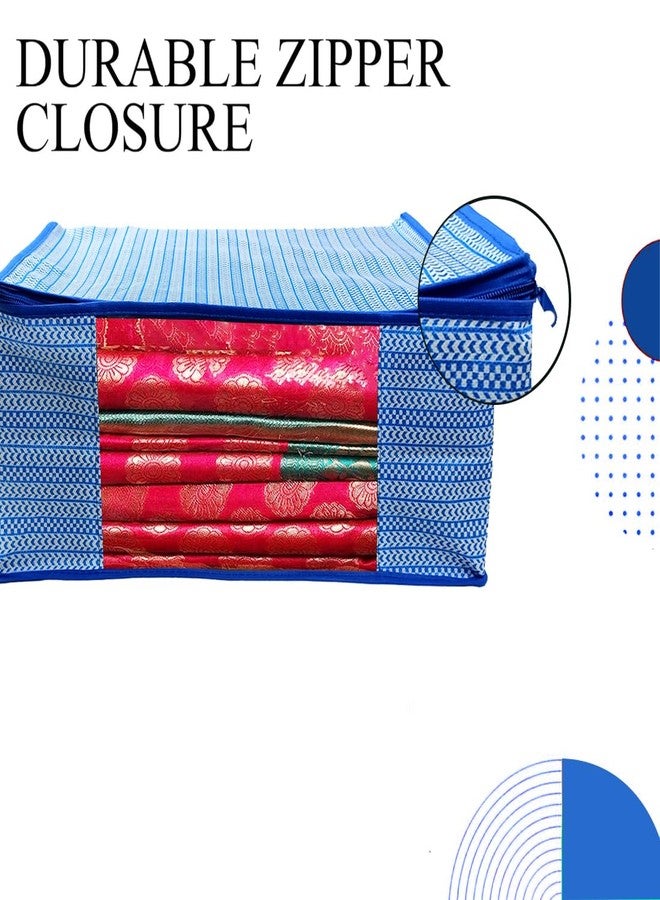SHAPING FABRIC Garment Cover Non-Woven 90 GSM with Transparent Window & Double Metal Zipper - Pack of 10 | Dustproof Clothes Storage Bag for Sarees, Suits, Jackets, Shirts SBXLRL152493517524148525740 - Image 5