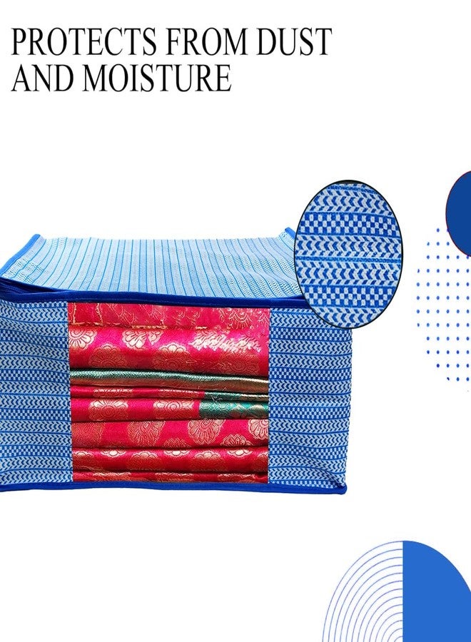 SHAPING FABRIC Garment Cover Non-Woven 90 GSM with Transparent Window & Double Metal Zipper - Pack of 10 | Dustproof Clothes Storage Bag for Sarees, Suits, Jackets, Shirts SBXLRL152493517524148525740 - Image 3