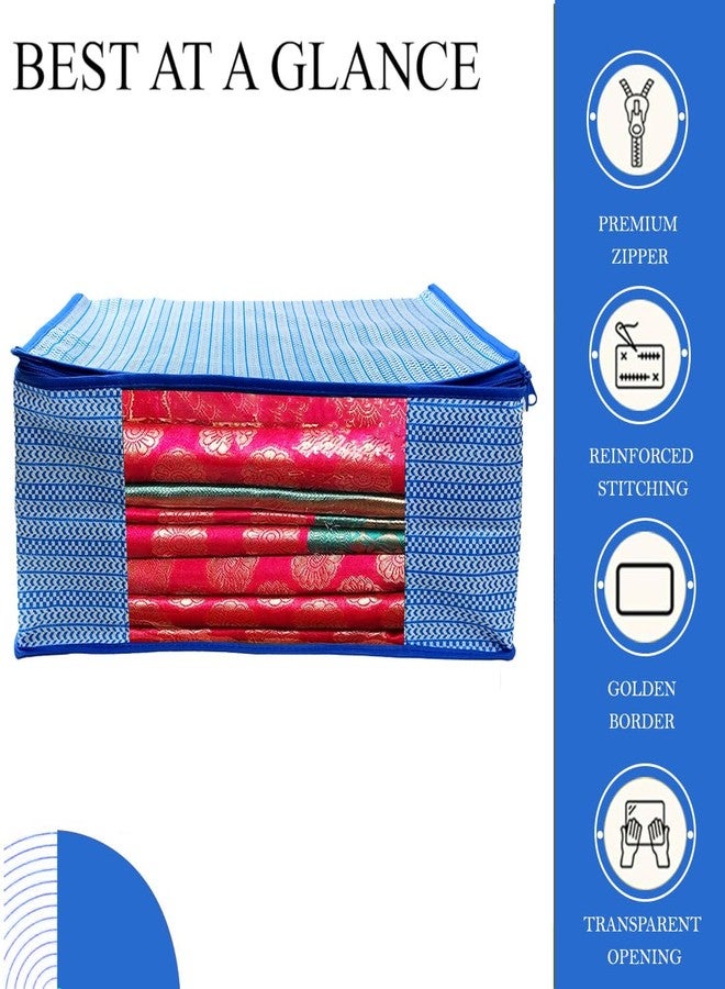 SHAPING FABRIC Garment Cover Non-Woven 90 GSM with Transparent Window & Double Metal Zipper - Pack of 10 | Dustproof Clothes Storage Bag for Sarees, Suits, Jackets, Shirts SBXLRL152493517524148525740 - Image 4