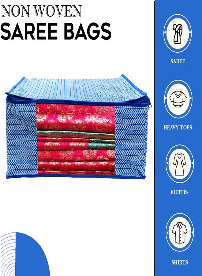 SHAPING FABRIC Garment Cover Non-Woven 90 GSM with Transparent Window & Double Metal Zipper - Pack of 10 | Dustproof Clothes Storage Bag for Sarees, Suits, Jackets, Shirts SBXLRL152493517524148525740 - Image 2
