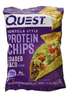 Quest Quest Nutrition Tortilla Style Protein Chips 32g Loaded Taco  - Image 1