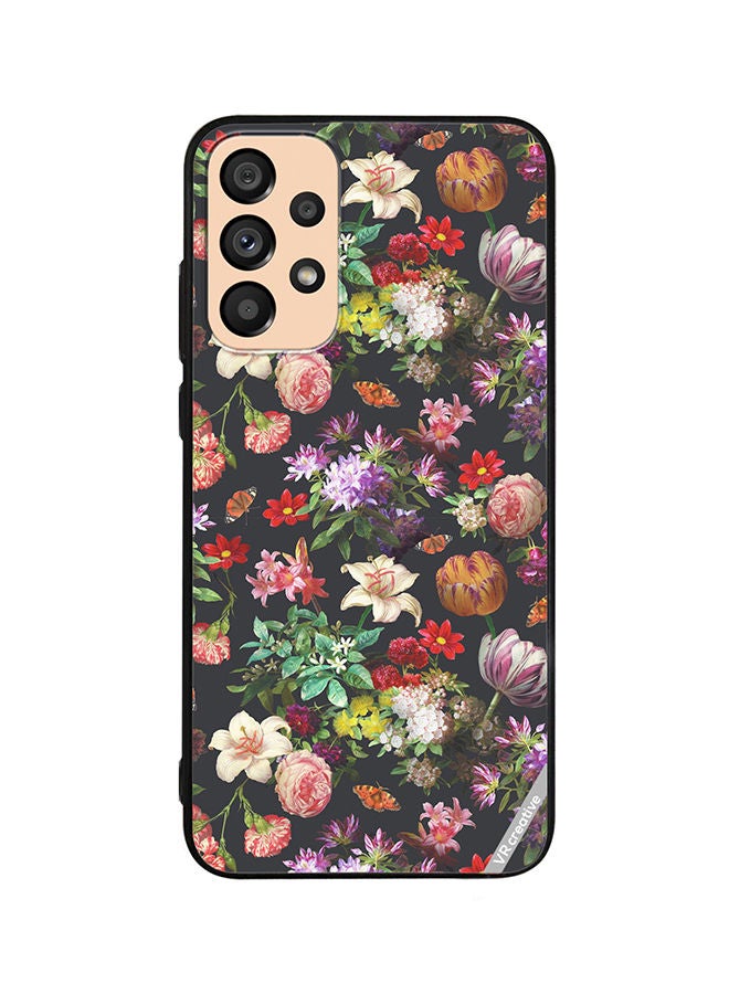 VR CREATIVE Protective Case Cover For Samsung Galaxy A53 5G Vintge Flower Design Multicolour - Image 1