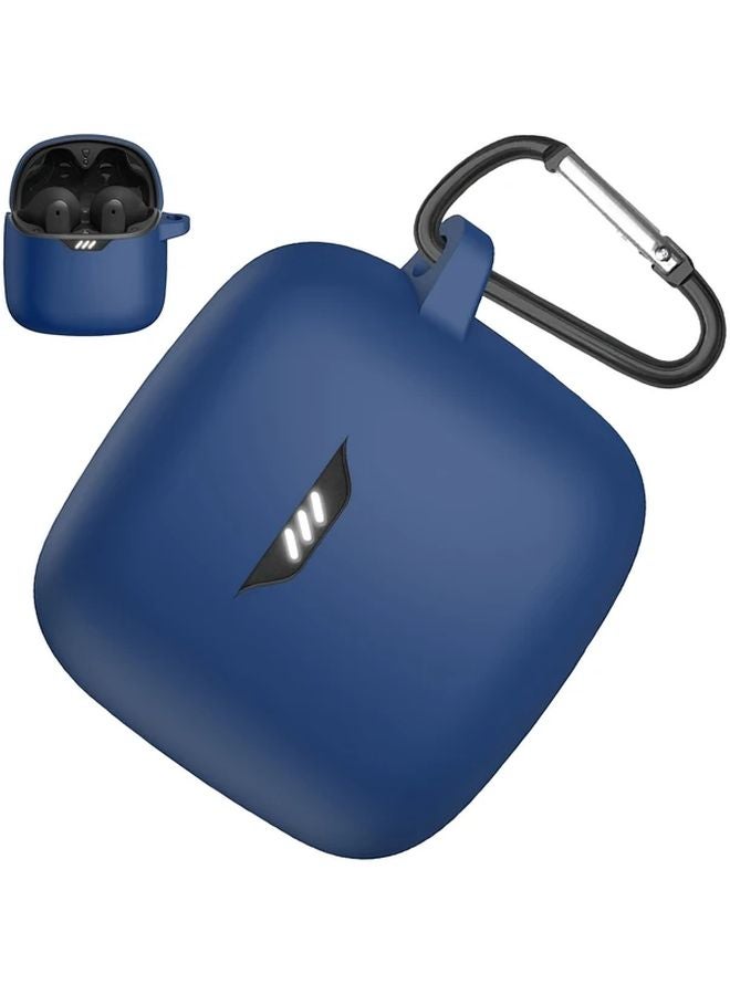 Midnight Blue JBL TUNE FLEX Earbuds Case With Free Hook Shockproof Soft Protective Cover - Image 1