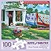 Bits and Pieces 100 Piece Puzzles for Adults Calico Country 100 Extra Large Pieces 15 x 19 Jigsaw Puzzles Quilts Farm Spring No 2 Pieces Alike - Image 2