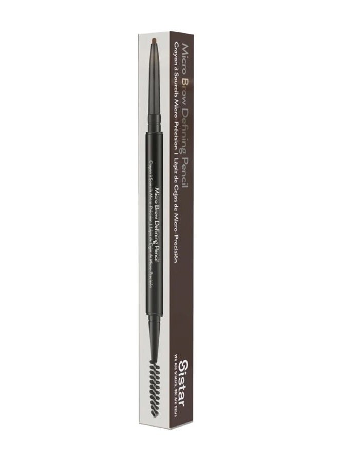 Sistar Micro Brow Defining Pencil Stylist Waterproof Eyebrow Pencil, Ultra Fine Double Ended Fill and Shape (Dark Chocolate) - Image 1