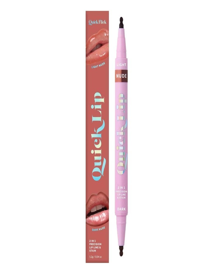 The Quick Flick 2 in 1 Double Sided Precision Lip Liner & Stain Nude - Image 1