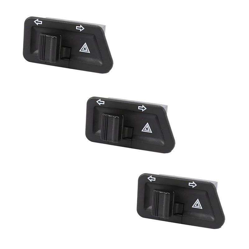 Cloudzy Universal Parking Hazard Switch With Indicator Switch Motorcycle Warning Light Switch (3) - Image 1