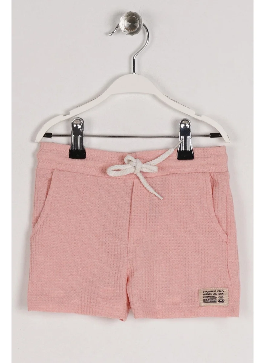 Zepkids Pocket Emblem Model Pink Color Boy Shorts