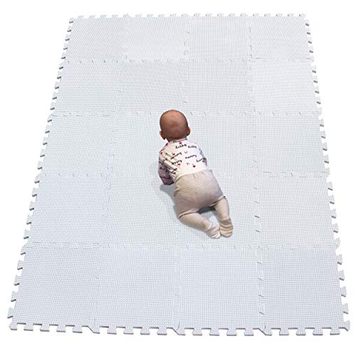 YIMINYUER 20 Tiles 30cm30cm1cm Each Tile Baby Soft Puzzle Play Mats Kids Thick EVA Foam Floor Toddlers Childrens Soft Interlocking Mat R01G301020 - Image 1