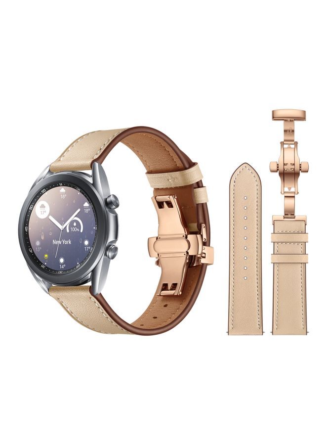 نيبمينينت سوار بديل لساعة يد سامسونج جالاكسي 3 مقاس 41 مم بيج كريمي - Image 2