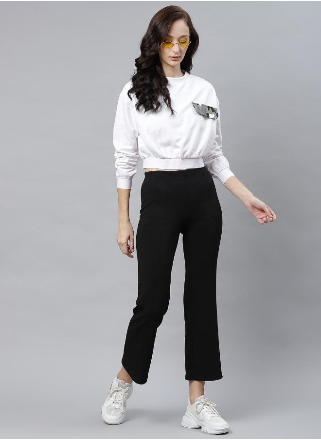 Hubberholme White Sweatshirt For Women  - Image 3