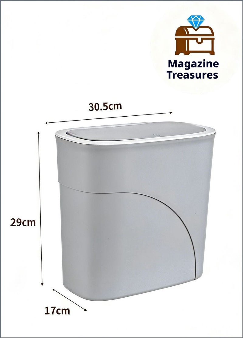 Trash Can 15.5L with Push Lid - Image 2