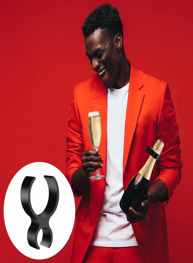 Prasacco 12 Pieces Champagne Bottle Sparklers Clips Champagne Bottle Single Holder Champagne Sparkler Safety Clips for Candle Christmas Wedding Party Supplies - Image 5