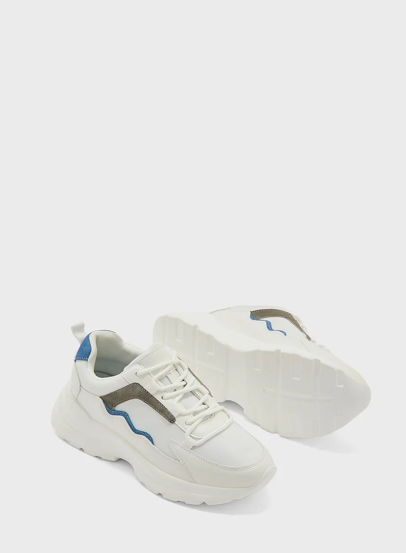Ginger Colourblock Sole Detail Sneaker