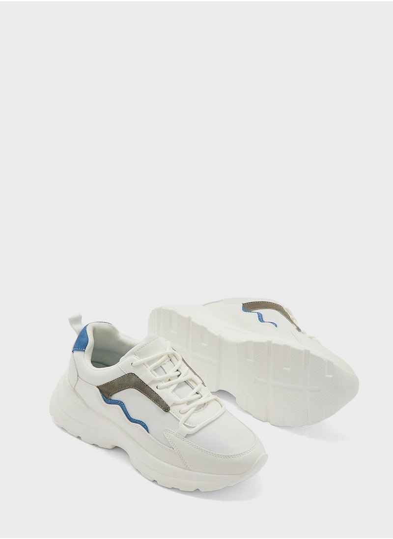 Ginger - Colourblock Sole Detail Sneaker - Image 1