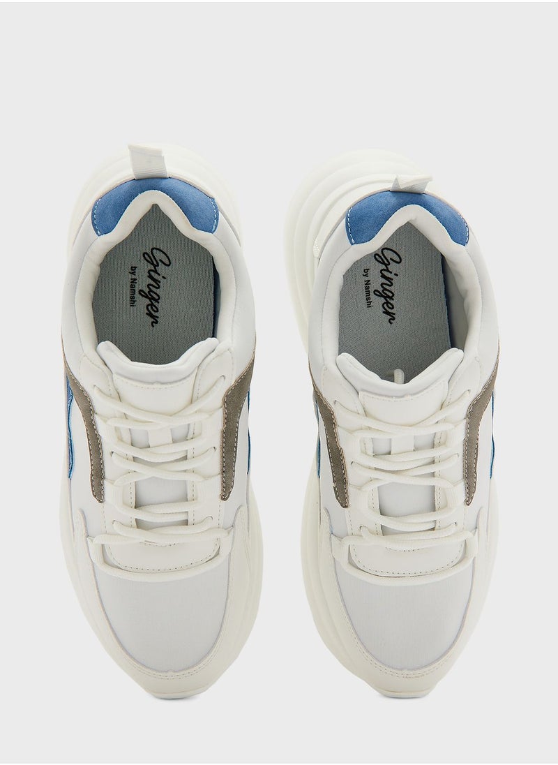 Ginger - Colourblock Sole Detail Sneaker - Image 1