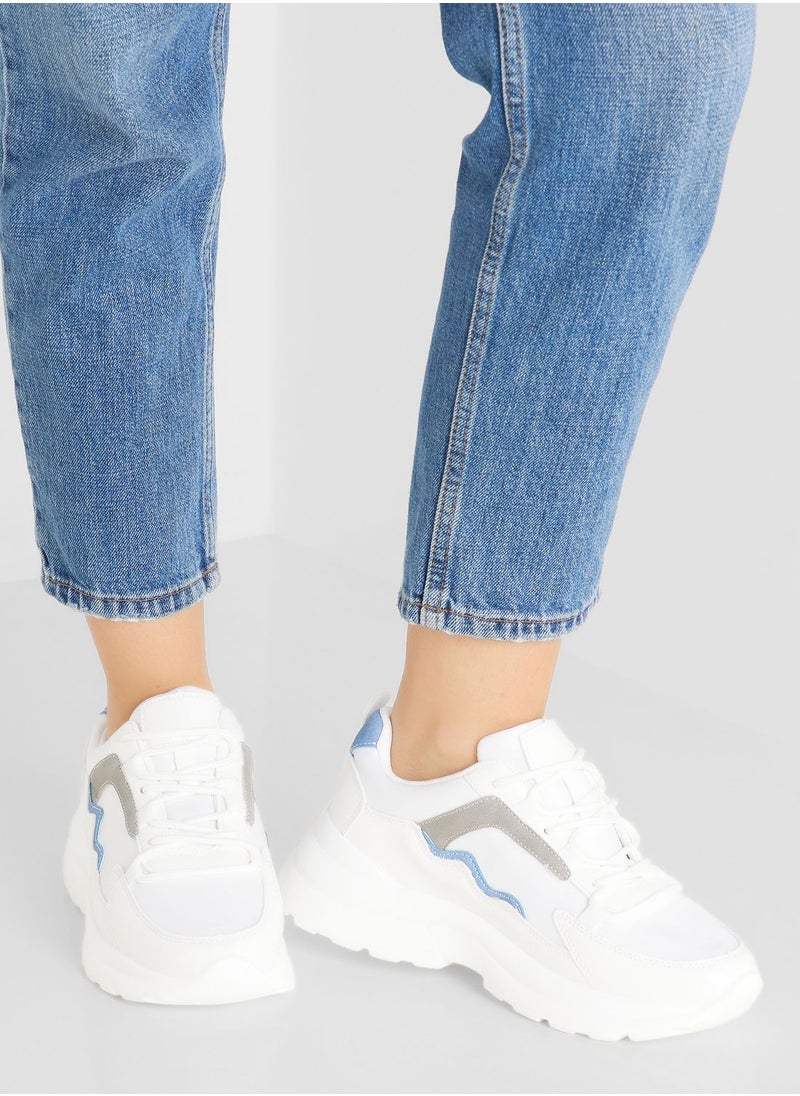 Ginger - Colourblock Sole Detail Sneaker - Image 1