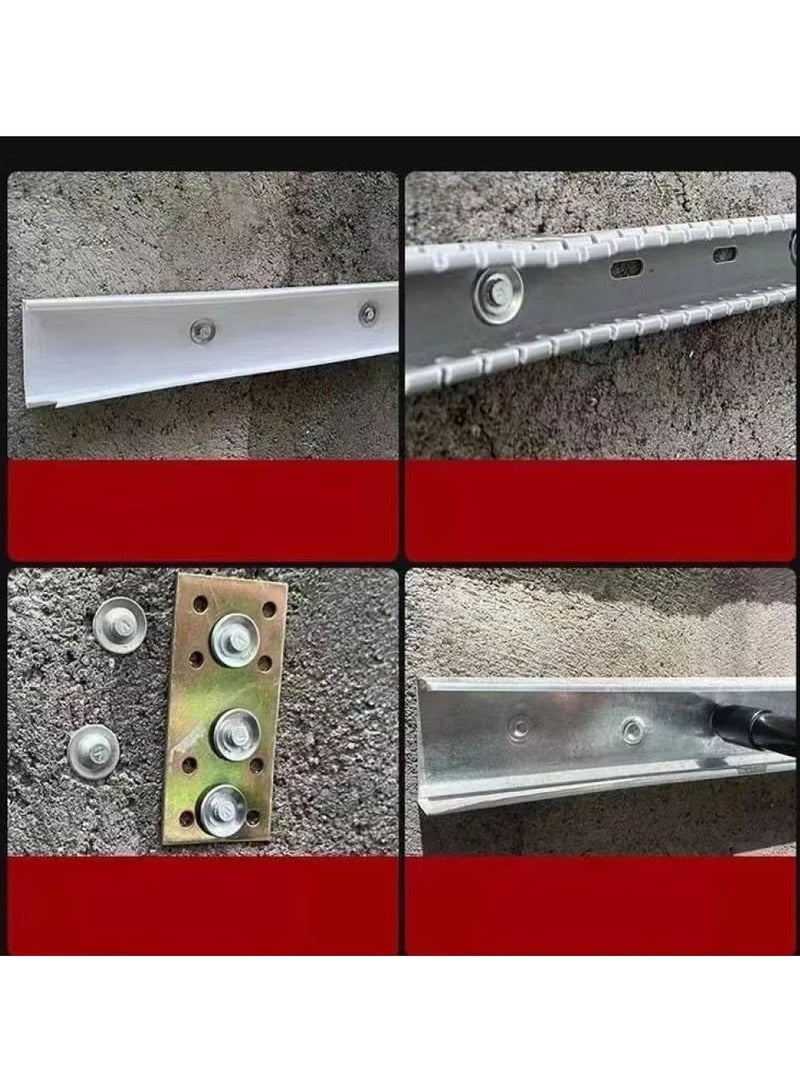 أداة تثبيت المسامير على الحائط مع 5 قطع مسامير دائرية، أداة مسدس مسامير فولاذية يدوية، مسدس مسامير خرسانية، آلة صغيرة محمولة لإطلاق المسامير مع صندوق أدوات - أحمر - Image 5