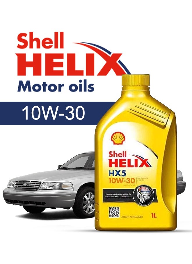 Shell Engine Oil – For FORD Crown  2011 - 2003، 6 Liter، viscosity 10w30 Shell - With Engine Oil Filter - 2003 2004 2005 2006 2007 2008 2009 2010 2011 