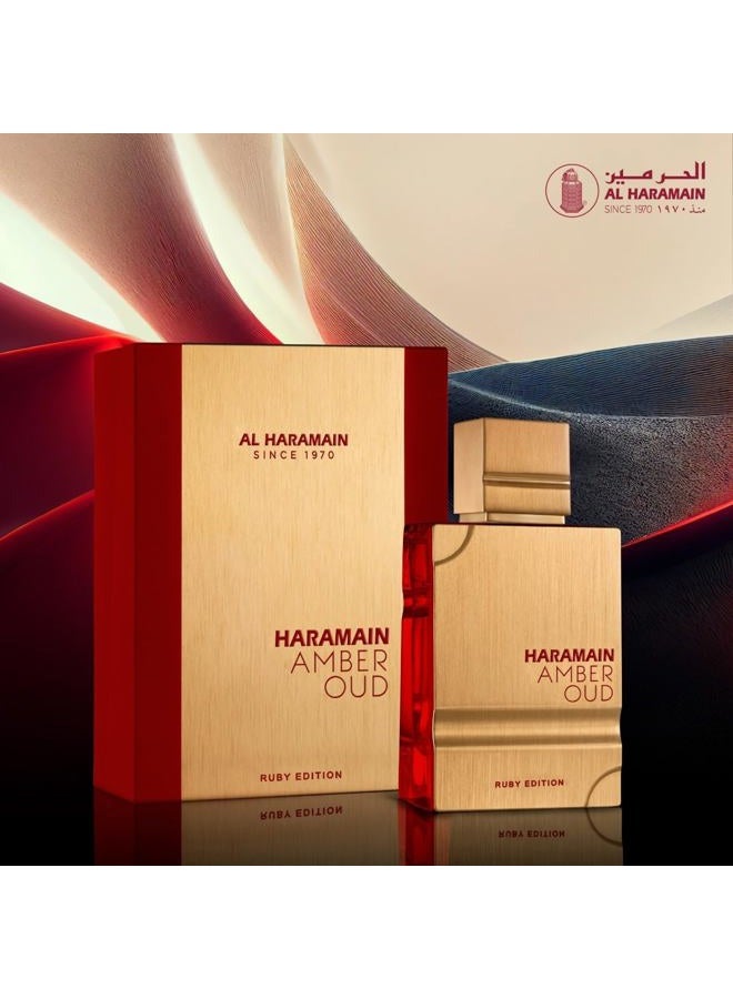 Al Haramain عطر أمبر عود رuby إيديشن بخاخ 60 مل (2 أونصة) - عطر عربي للجنسين للنساء والرجال، عطر أمبر طويل الأمد برائحة غنية وفاخرة - Image 4