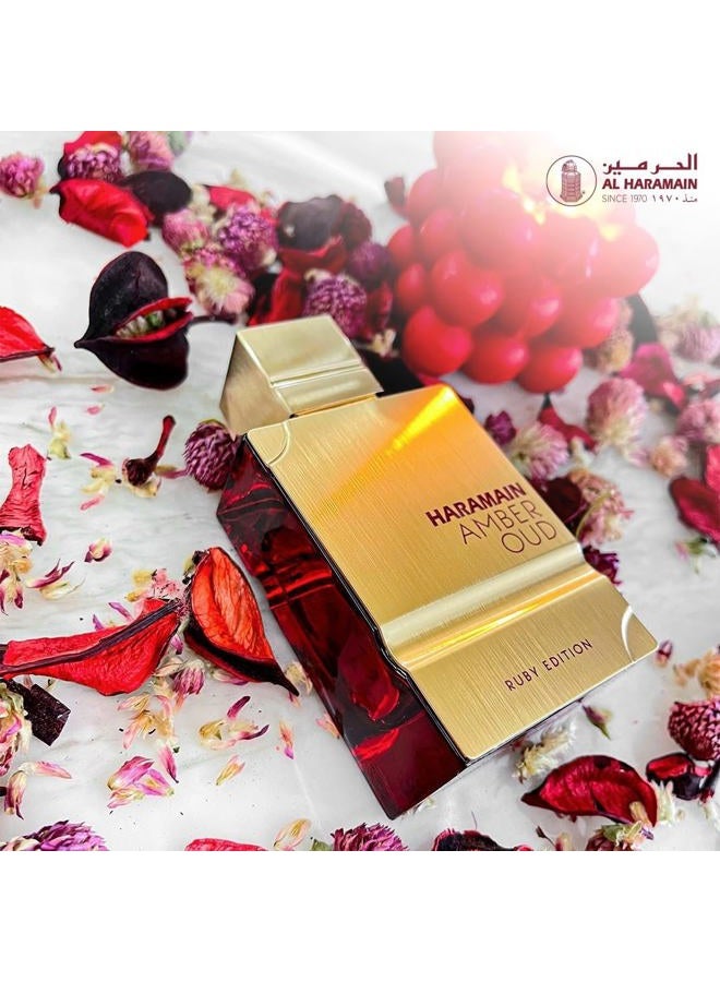 Al Haramain عطر أمبر عود رuby إيديشن بخاخ 60 مل (2 أونصة) - عطر عربي للجنسين للنساء والرجال، عطر أمبر طويل الأمد برائحة غنية وفاخرة - Image 5
