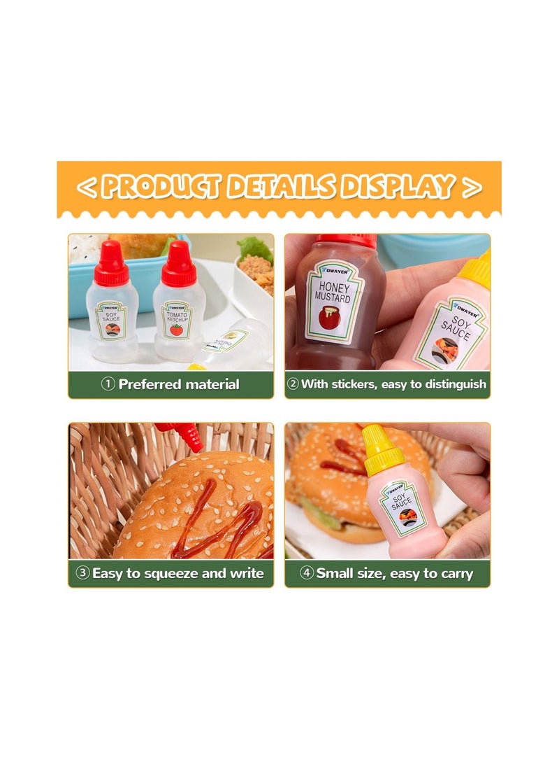 Generic - 3 Pcs 25ml Dressing Bottle Mini Tomato Salad Bottle Small Dressing Container Seasoning Storage Bottle Dressing Separately Tank - Image 1