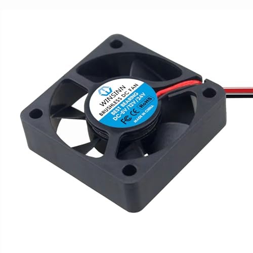 WINSINN 50mm 24V Fan - Dual Ball Bearing 6500 RPM 5015 Cooling Fan Replacement for 3D Printer/Power Supplies/DIY Projects, 30cm Cable with XH2.54-2PIN, Brushless 50x15mm (4Pcs) - Image 4