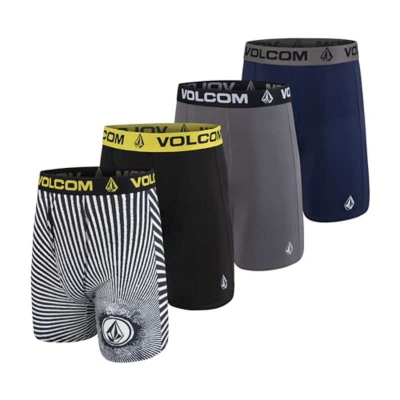 Volcom Mens Boxer Briefs Poly Spandex Performance Boxer Briefs Underwear - Image 1