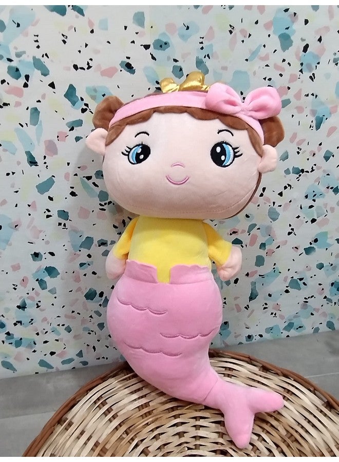 Tickles Tickles Mermaid Doll Soft Stuffed Plush Toy for Kids Boys & Girls Birthday Gift (Color: Pink Size: 50 cm)  - Image 1