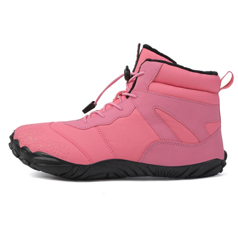 2024 Fleece-Lined Waterproof Snow Boots Warm Breathable Couple High-Top Casual Cotton Shoes - Image 5